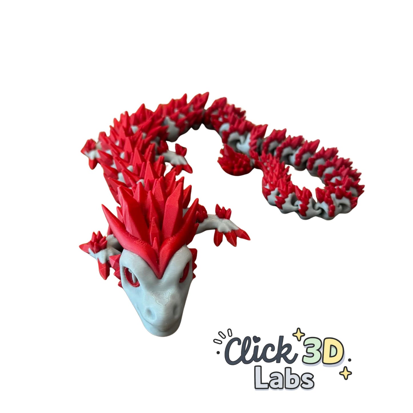 Crimson Spine Wyrm Dragon